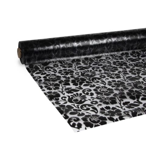 d-c-fix - Tafelzeil - Barock - Zwart - 300x140 cm Tafelaccessoires Zwart PVC