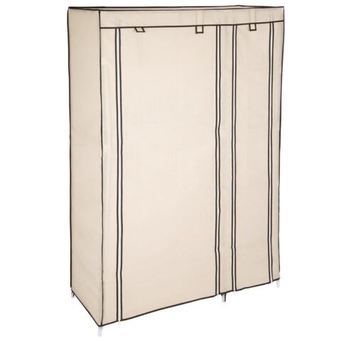 tectake Kledingkast Johanna 107x175x45cm Kledingkast Beige Polypropyleen