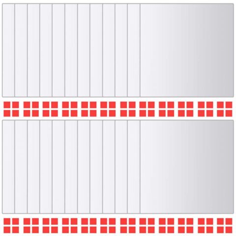 vidaXL 24 st Spiegeltegels vierkant glas Spiegel Zilver Glas