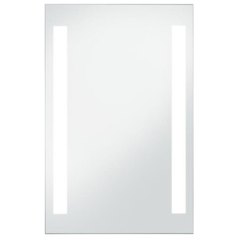 vidaXL Badkamerspiegel LED 60x100 cm Spiegel Zilver Glas