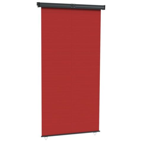 vidaXL Balkonscherm 140x250 cm rood Zonwering Rood Staal