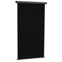 vidaXL Balkonscherm 160x250 cm zwart Zonwering Zwart Staal