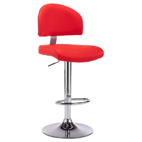 vidaXL Barkruk kunstleer rood Stoelen Rood Kunstleer