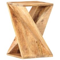 vidaXL Bijzettafel 35x35x55 cm massief mangohout Tafels Bruin Hout