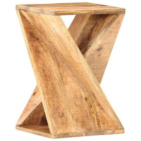 vidaXL Bijzettafel 35x35x55 cm massief mangohout Tafels Bruin Hout