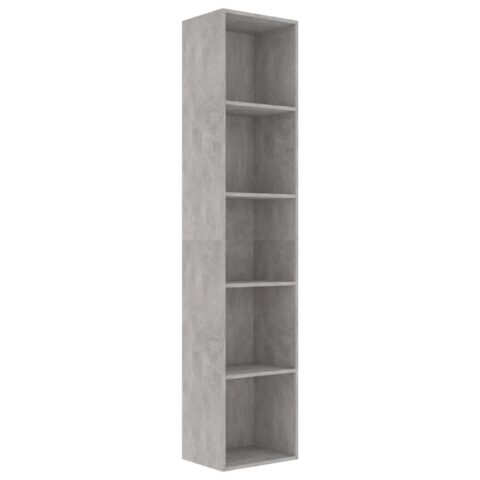 vidaXL Boekenkast 40x30x189 cm spaanplaat betongrijs Kasten Grijs Hout