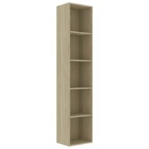 vidaXL Boekenkast 40x30x189 cm spaanplaat sonoma eikenkleurig Kasten Bruin Hout