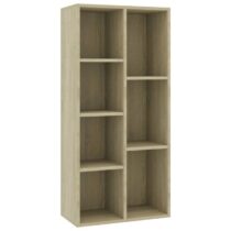 vidaXL Boekenkast 50x25x106 cm bewerkt hout sonoma eikenkleurig Kasten Bruin Hout