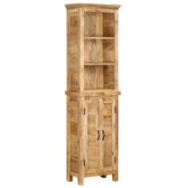 vidaXL Boekenkast 50x30x180 cm massief mangohout Kasten Bruin Hout