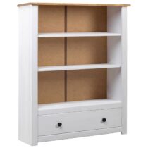 vidaXL Boekenkast Panama Range 80x35x110 cm massief grenenhout wit Kasten Wit Hout