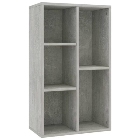 vidaXL Boekenkast/dressoir 50x25x80 cm spaanplaat betongrijs Kasten Grijs Hout