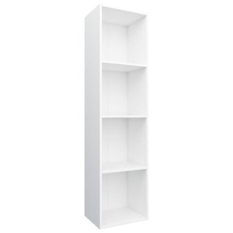 vidaXL Boekenkast/tv-meubel 36x30x143 cm bewerkt hout wit Kasten Wit Hout