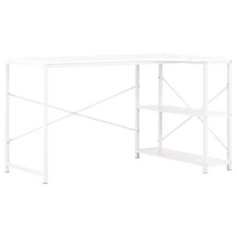 vidaXL Computerbureau 120x72x70 cm wit Bureau Wit Hout