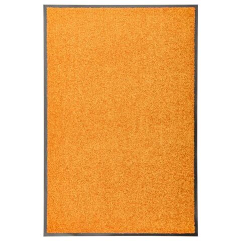 vidaXL Deurmat wasbaar 60x90 cm oranje Woondecoratie Oranje Natuurlijk materiaal