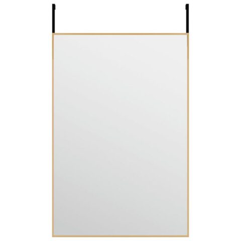 vidaXL Deurspiegel 40x60 cm glas en aluminium goudkleurig Spiegel Goud Aluminium