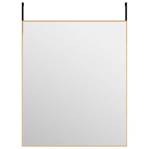 vidaXL Deurspiegel 50x60 cm glas en aluminium goudkleurig Spiegel Goud Aluminium