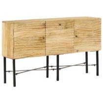 vidaXL Dressoir 118x30x70 cm massief mangohout Kasten Bruin Hout