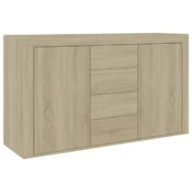 vidaXL Dressoir 120x36x69 cm spaanplaat sonoma eikenkleurig Kasten Bruin Hout