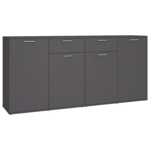 vidaXL Dressoir 160x36x75 cm spaanplaat grijs Kasten Grijs Hout