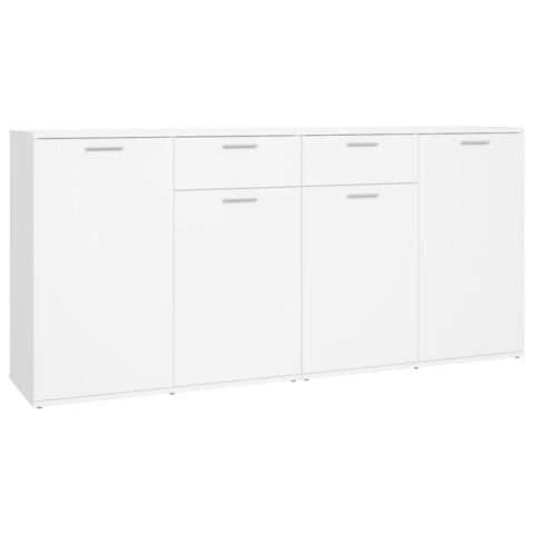 vidaXL Dressoir 160x36x75 cm spaanplaat wit Kasten Wit Hout