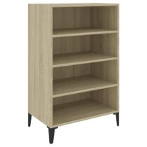 vidaXL Dressoir 57x35x90 cm spaanplaat sonoma eikenkleurig Kasten Bruin Hout