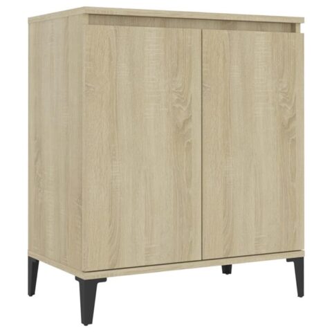 vidaXL Dressoir 60x35x70 cm spaanplaat sonoma eikenkleurig Kasten Bruin Hout