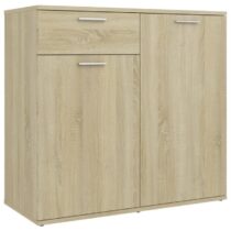 vidaXL Dressoir 80x36x75 cm spaanplaat sonoma eikenkleurig Kasten Bruin Hout