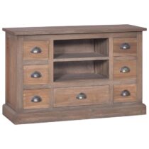 vidaXL Dressoir 90x30x58 cm massief teakhout Kasten Bruin Hout