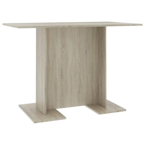 vidaXL Eettafel 110x60x75 cm bewerkt hout sonoma eikenkleurig Tafels Bruin Hout