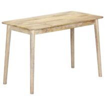 vidaXL Eettafel 115x60x76 cm massief mangohout Tafels Bruin Hout