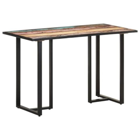 vidaXL Eettafel 120 cm massief gerecycled hout Tafels Multicolor Hout