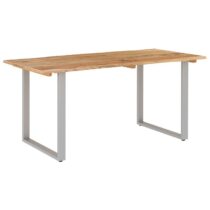 vidaXL Eettafel 160x80x76 cm massief acaciahout Tafels Bruin Hout