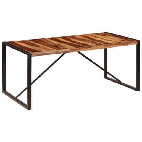 vidaXL Eettafel 180x90x75 cm massief sheeshamhout Tafels Bruin Hout