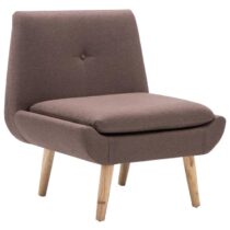 vidaXL Fauteuil stof bruin Stoelen Bruin Kunststof