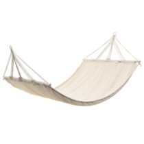 vidaXL Hangmat 210 x 150 cm (crème) Tuinmeubelen Crème Natuurlijk materiaal