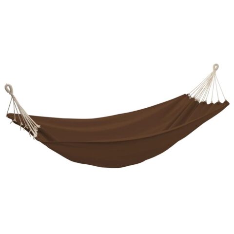 vidaXL Hangmat Cariben 260 x 150 cm (bruin) Tuinmeubelen Bruin Natuurlijk materiaal