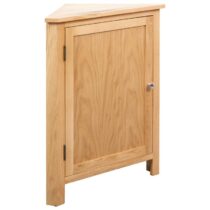 vidaXL Hoekkast 59x36x80 cm massief eikenhout Kasten Bruin MDF