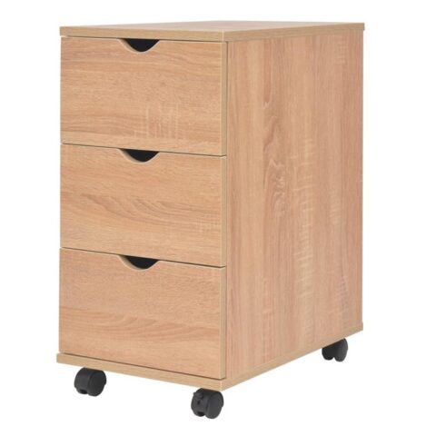 vidaXL Ladekast 33x45x60 cm eikenkleur Kasten Bruin Hout