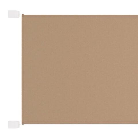 vidaXL Luifel verticaal 100x800 cm oxford stof taupe Zonwering Taupe