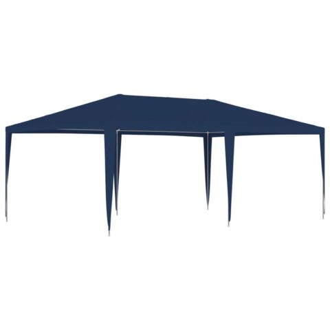 vidaXL Partytent 4x6 m blauw Zonwering Blauw Polymeer