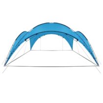 vidaXL Partytent boog 450x450x265 cm lichtblauw Zonwering Blauw Natuurlijk materiaal