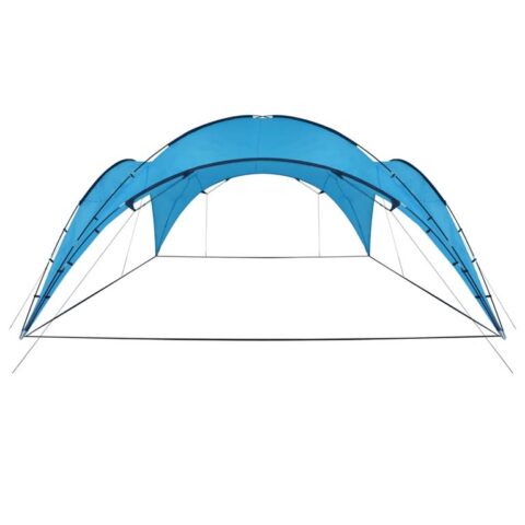 vidaXL Partytent boog 450x450x265 cm lichtblauw Zonwering Blauw Natuurlijk materiaal