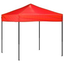 vidaXL Partytent inklapbaar 2x2 m rood Zonwering Rood Natuurlijk materiaal