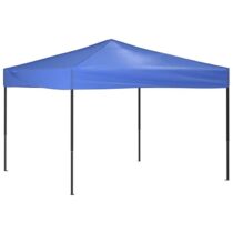 vidaXL Partytent inklapbaar 3x3 m blauw Zonwering Blauw Natuurlijk materiaal