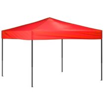 vidaXL Partytent inklapbaar 3x3 m rood Zonwering Rood Natuurlijk materiaal