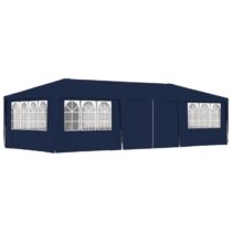 vidaXL Partytent met zijwanden professioneel 90 g/m² 4x9 m blauw Zonwering Blauw Polymeer