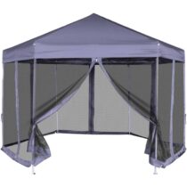 vidaXL Partytent pop-up zeshoekig met 6 zijwanden 3