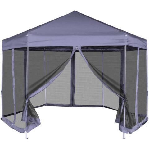 vidaXL Partytent pop-up zeshoekig met 6 zijwanden 3