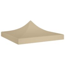 vidaXL Partytentdak 270 g/m² 2x2 m beige Zonwering Beige Natuurlijk materiaal