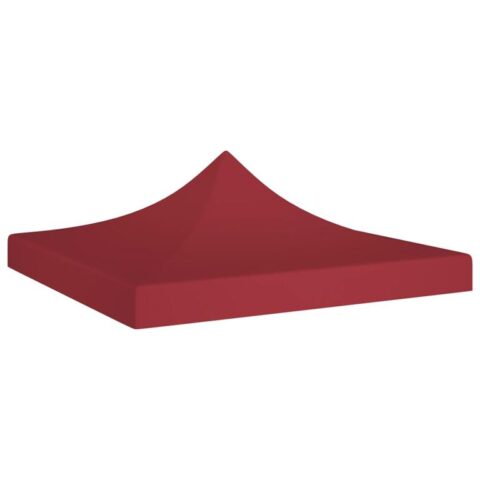 vidaXL Partytentdak 270 g/m² 2x2 m bordeauxrood Zonwering Rood Natuurlijk materiaal